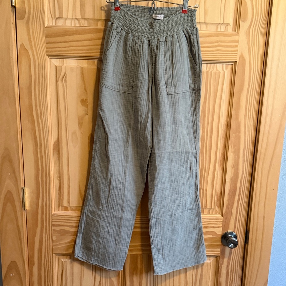 Sincerely Jules Olive Straight Leg Pants
